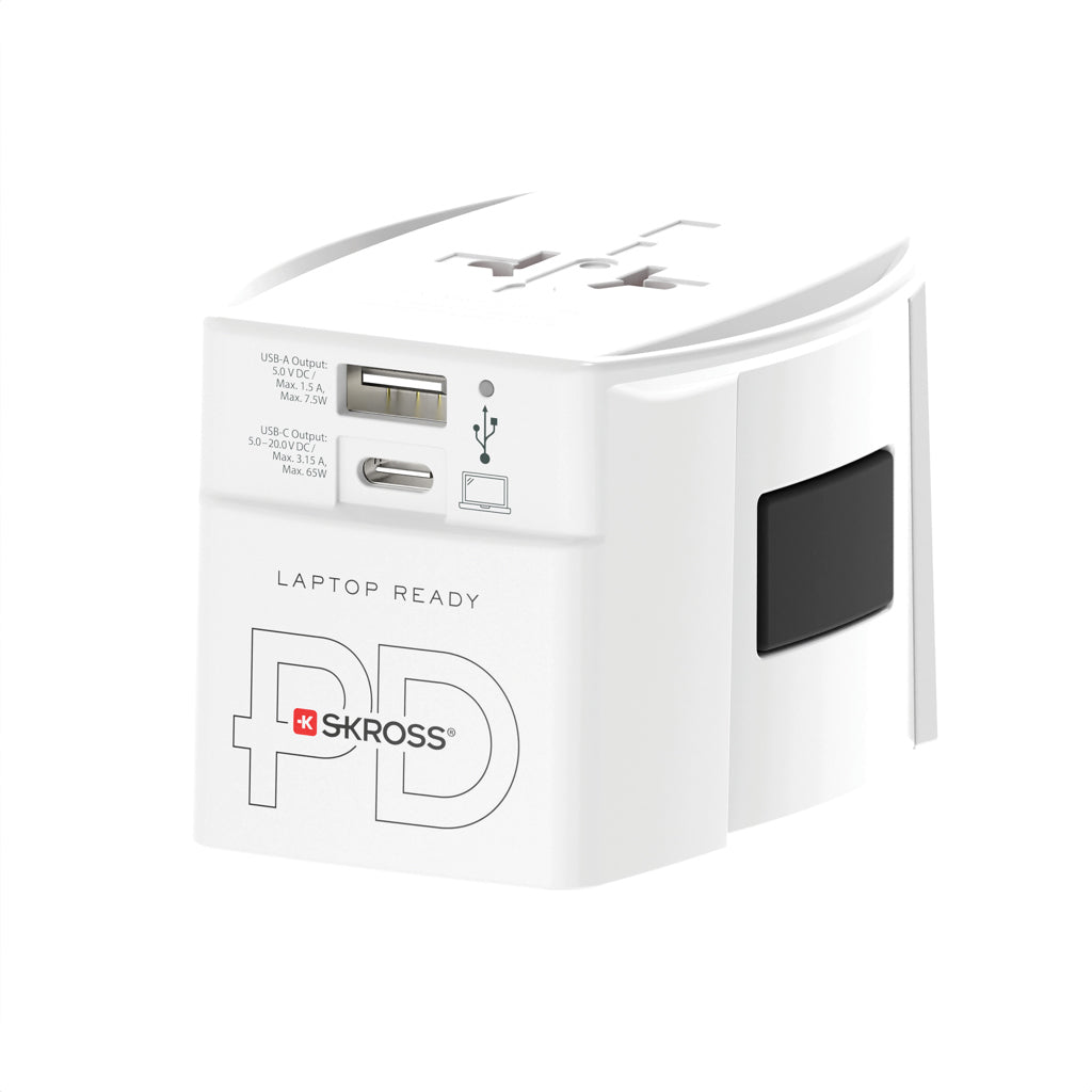 SKROSS World Travel Adapter MUV 65W PD mit USB-C-Kabel – Ansicht 2