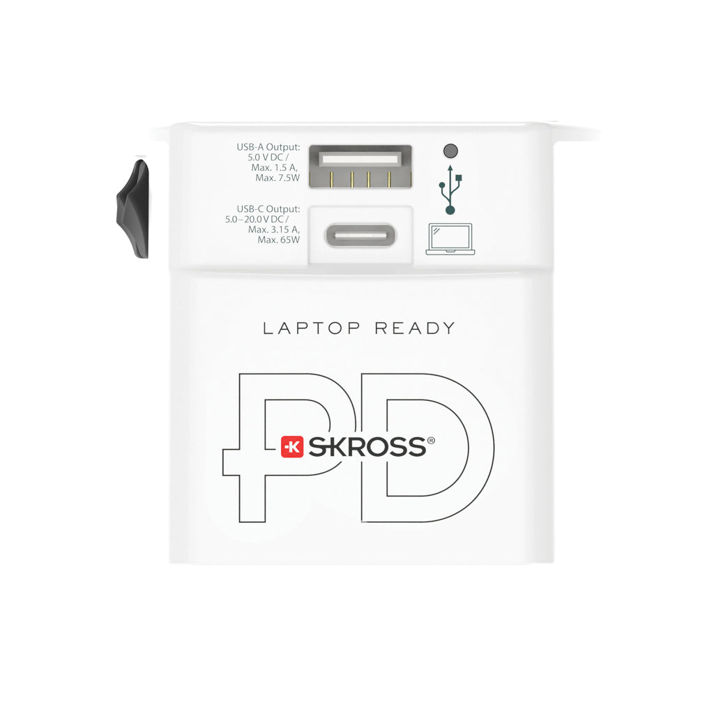 SKROSS World Travel Adapter MUV 65W PD mit USB-C-Kabel – Ansicht 3