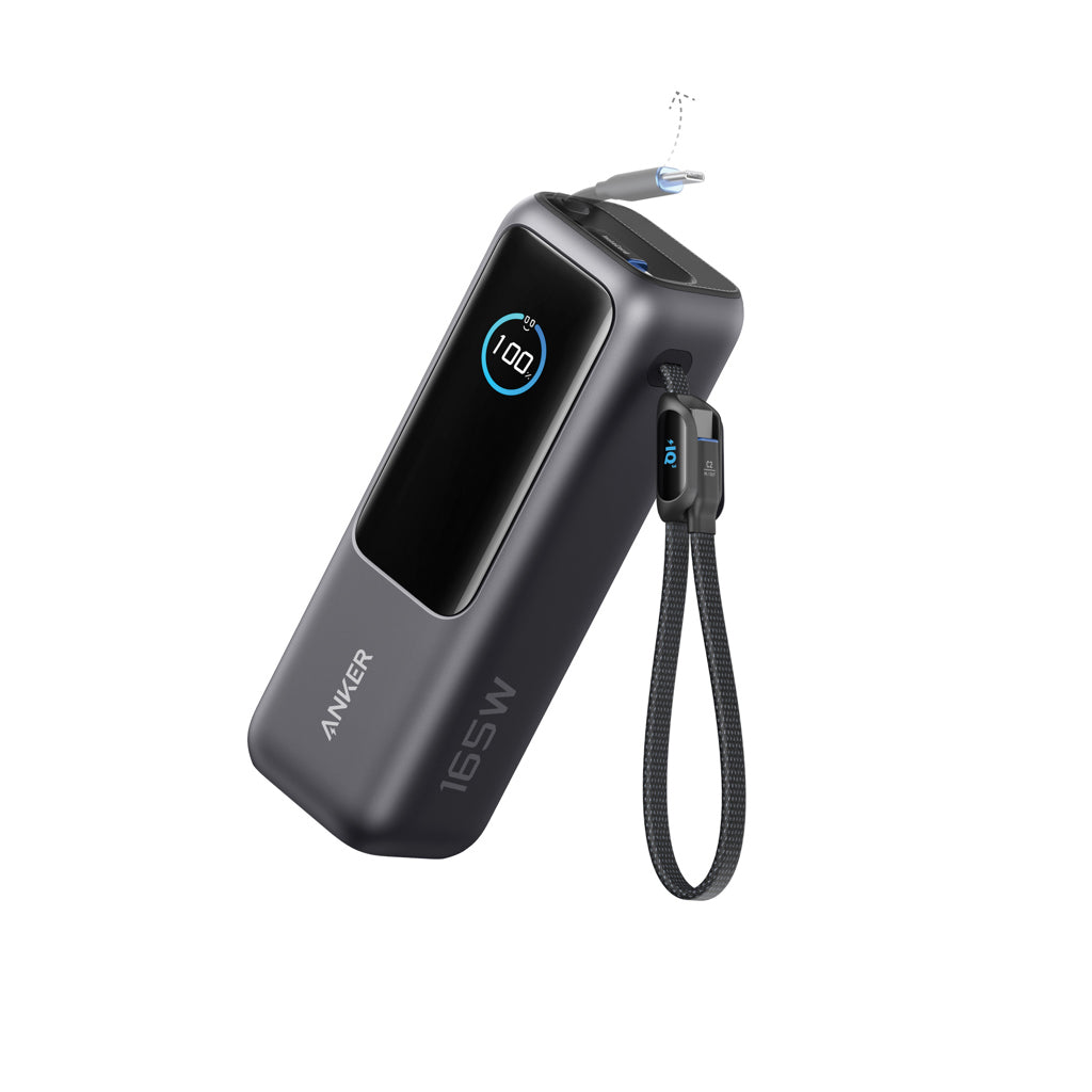 Anker Powerbank 25.000mAh-165W, mit integr. einziehb. Kabel – Ansicht 1