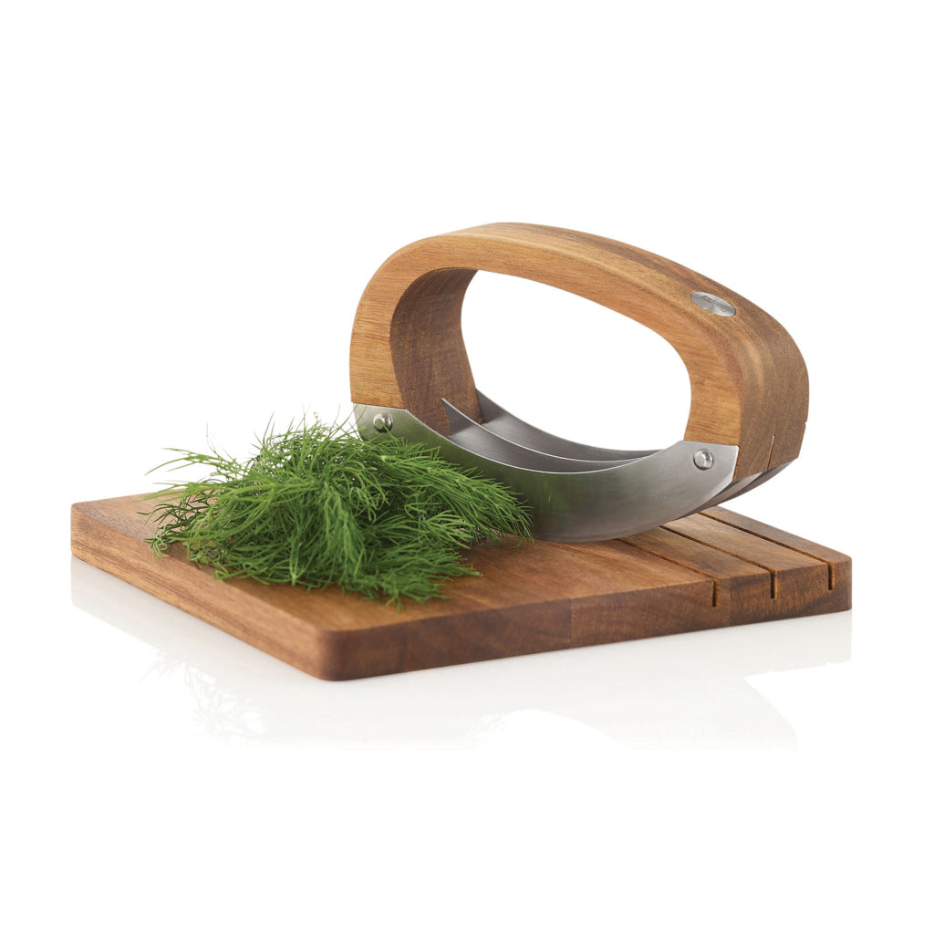 AdHoc RoccaVerde Hackmesser mit Schneidebrett – Ansicht 1