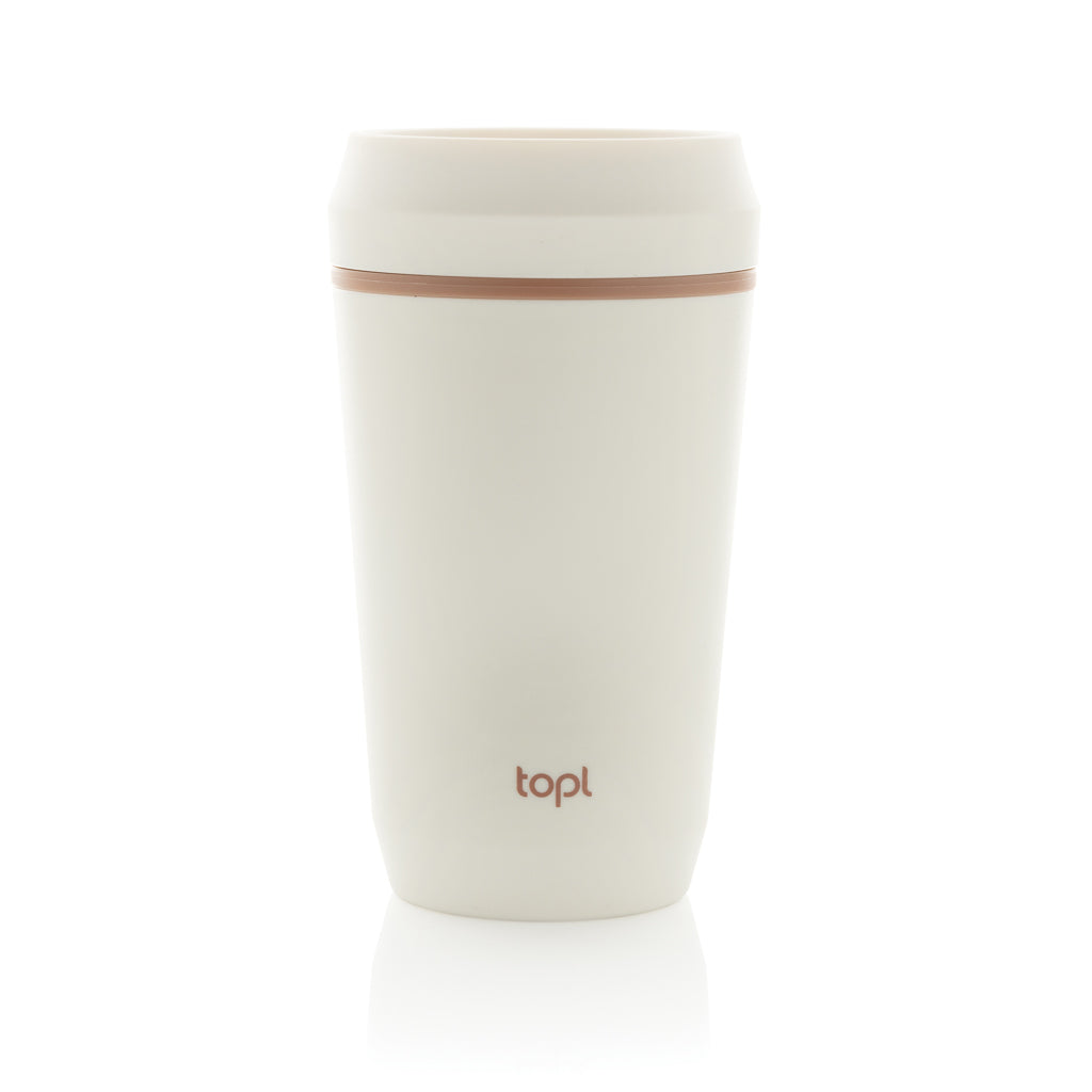 Topl-Becher aus rec. Kunststoff mit 360-Grad-Deckel 354ml – Ansicht 4