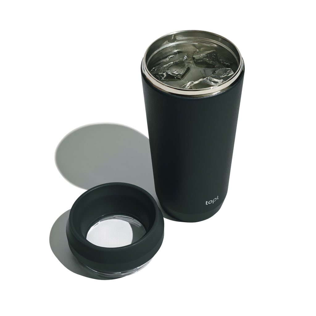 Topl-Trinkbecher aus rec. Stahl mit 360-Grad-Deckel 354ml – Ansicht 5