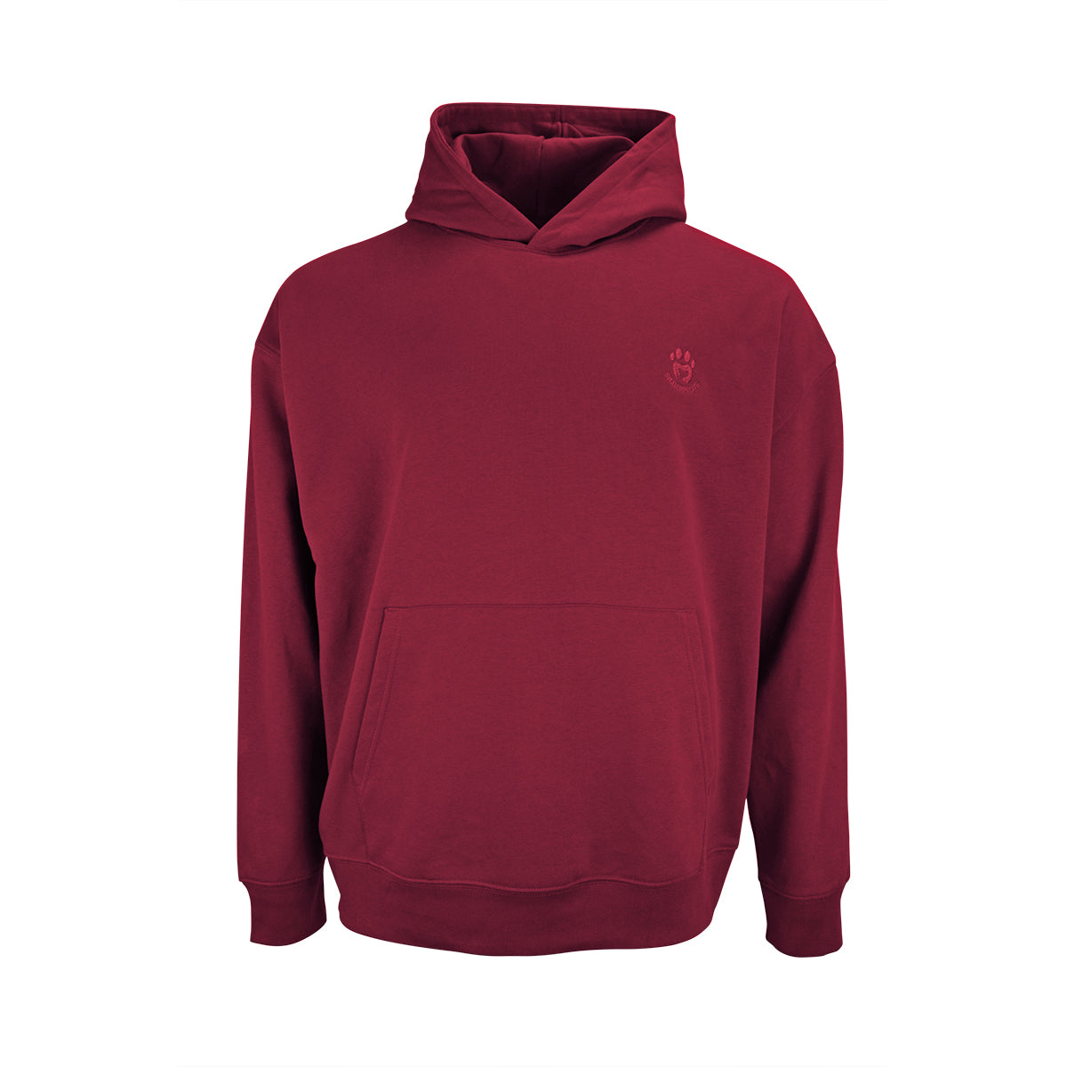 Sweatshirt Flow mit Kapuze, Brokat rot – Bild 1