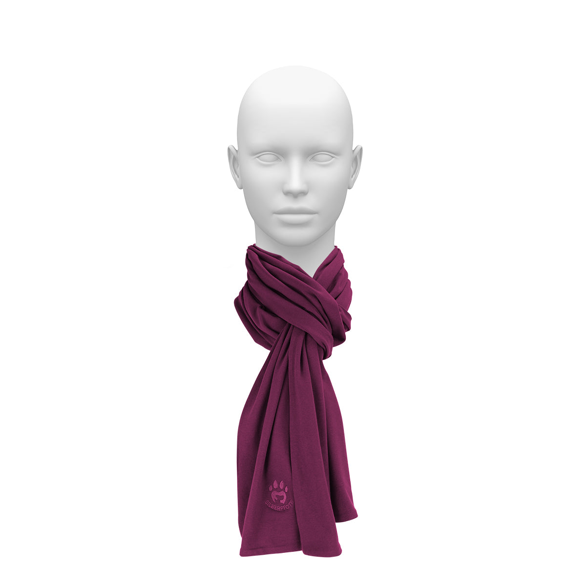 Schal Unisex Scarf Burgundy – Bild 2
