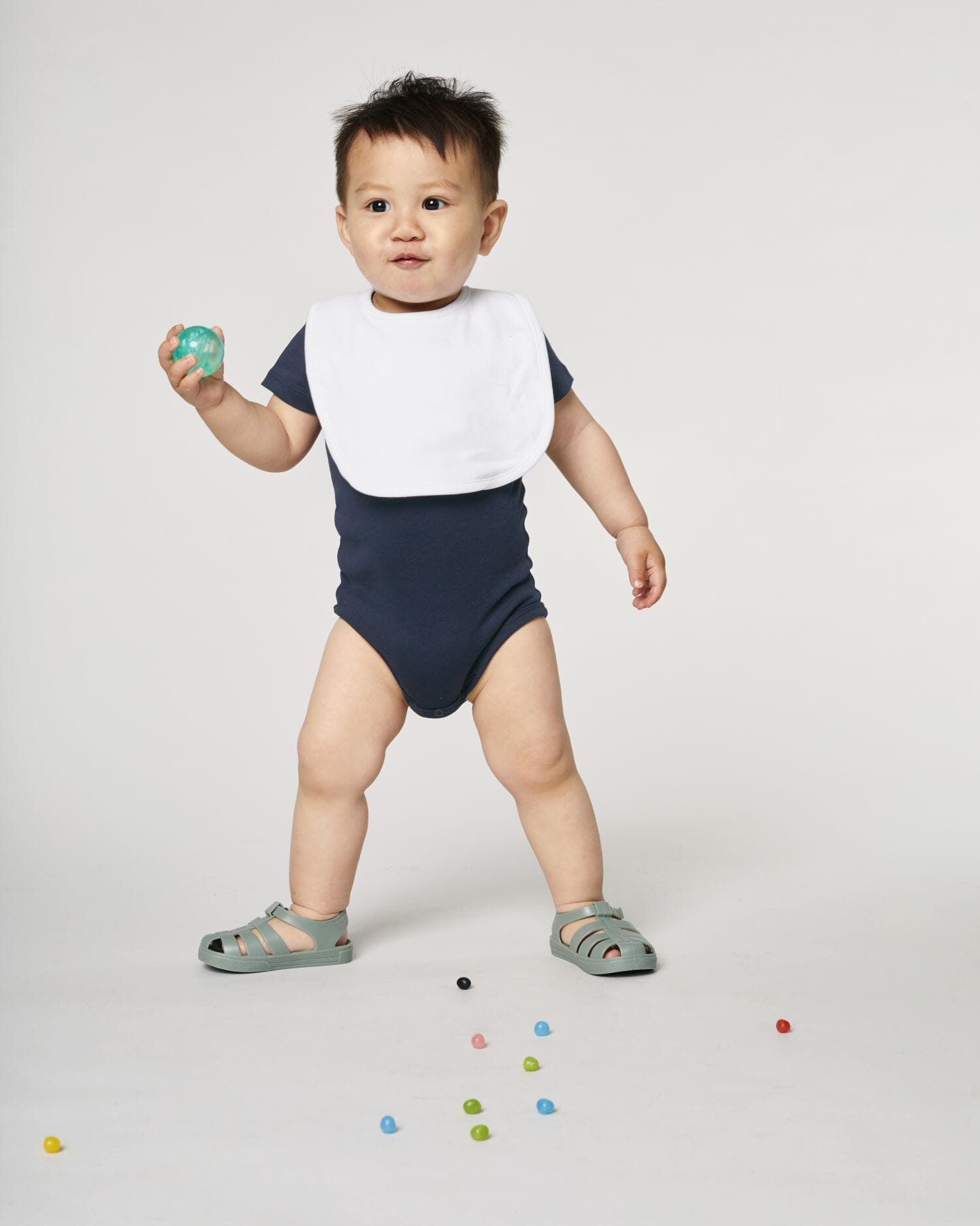 S/S Baby Bib, 210 g/m²