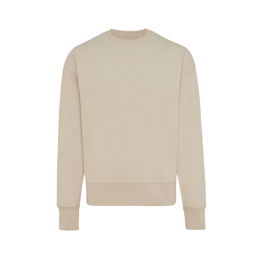 IQONIQ Kruger Relax-Rundhals-Sweater aus recycelt. Baumwolle – Ansicht 2