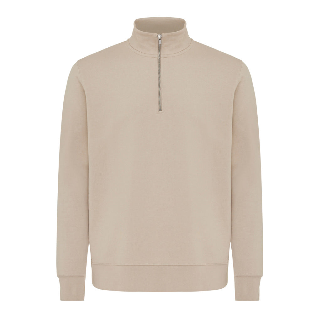 IQONIQ Elgon Quarter-Zip-Sweater aus rec. Baumwolle – Ansicht 2