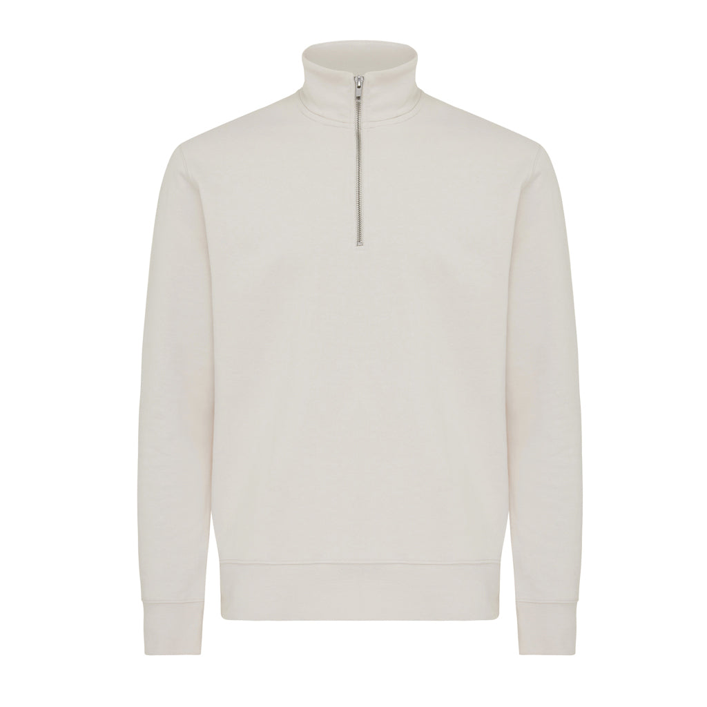 IQONIQ Elgon Quarter-Zip-Sweater aus rec. Baumwolle – Ansicht 3