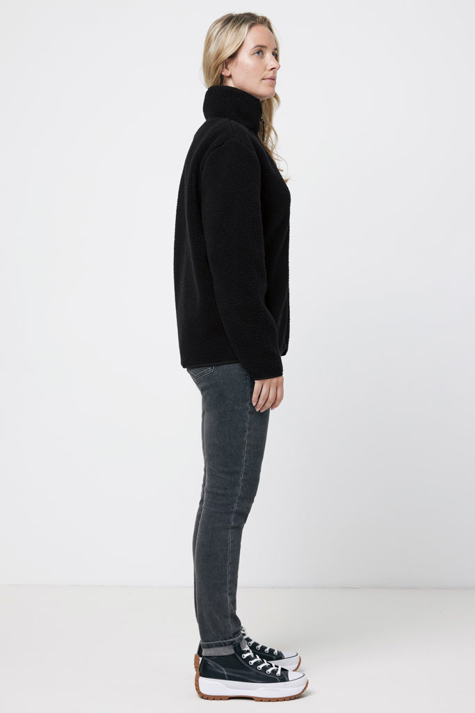 IQONIQ Diran Fleecejacke aus recyceltem Polyesterflor als Werbeartikel mit Logo