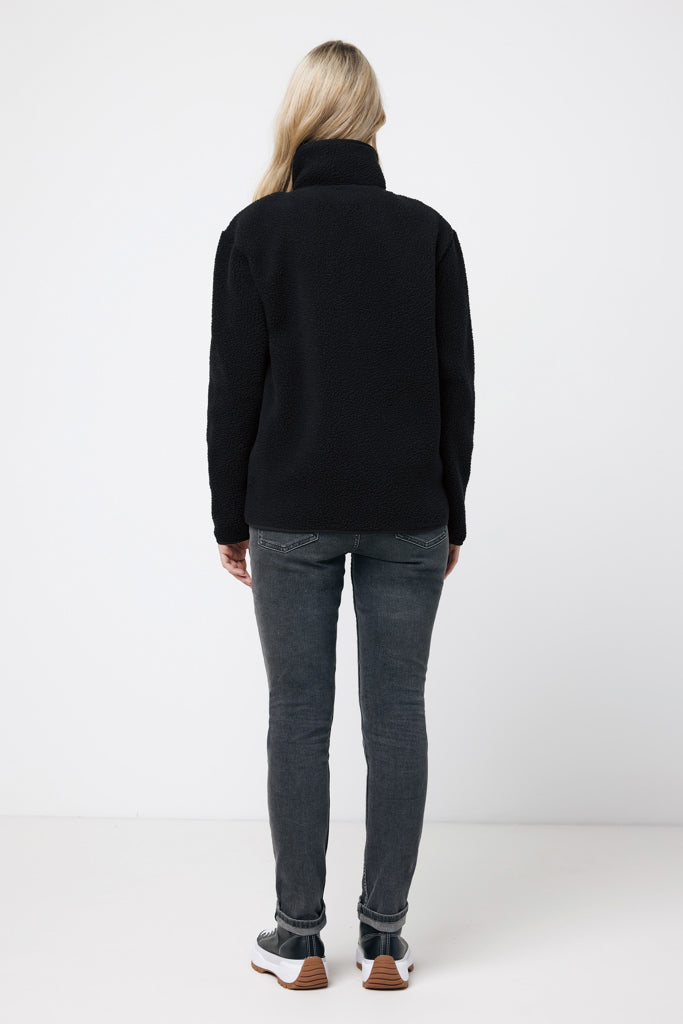 IQONIQ Diran Fleecejacke aus recyceltem Polyesterflor als Werbeartikel mit Logo