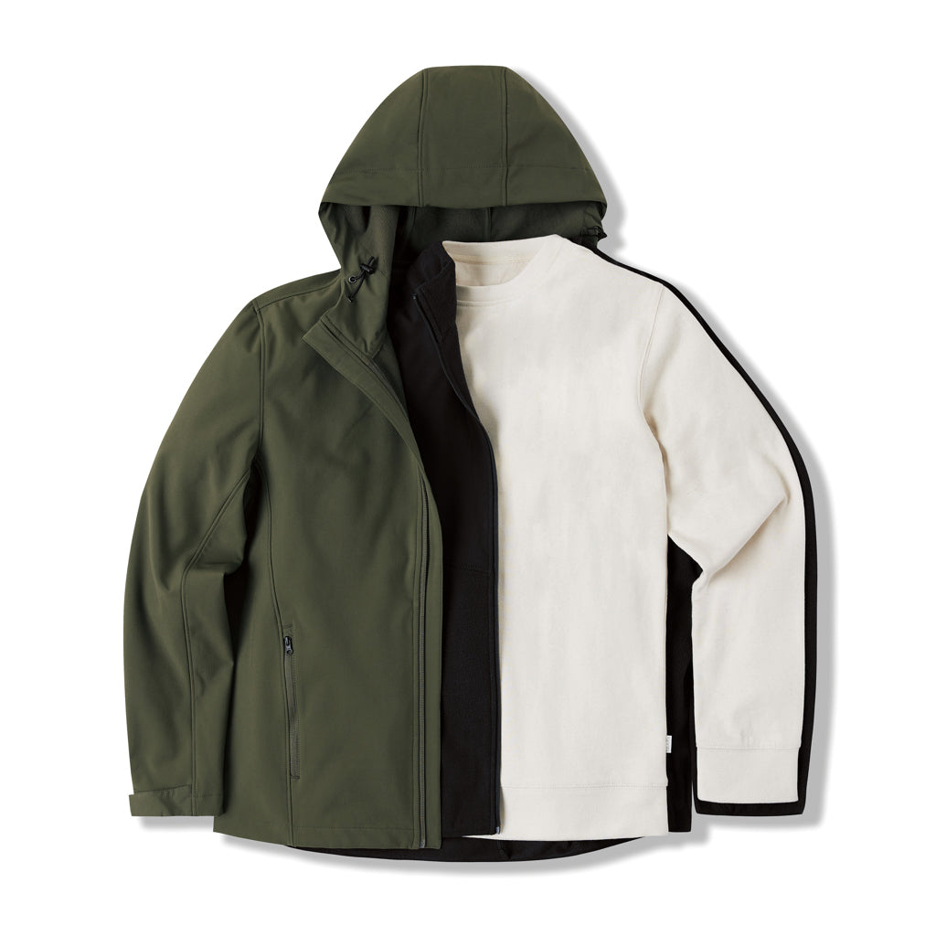 IQONIQ Diran Fleecejacke aus recyceltem Polyesterflor als Werbeartikel mit Logo