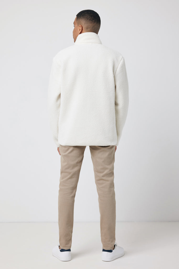 IQONIQ Diran Fleecejacke aus recyceltem Polyesterflor als Werbeartikel mit Logo