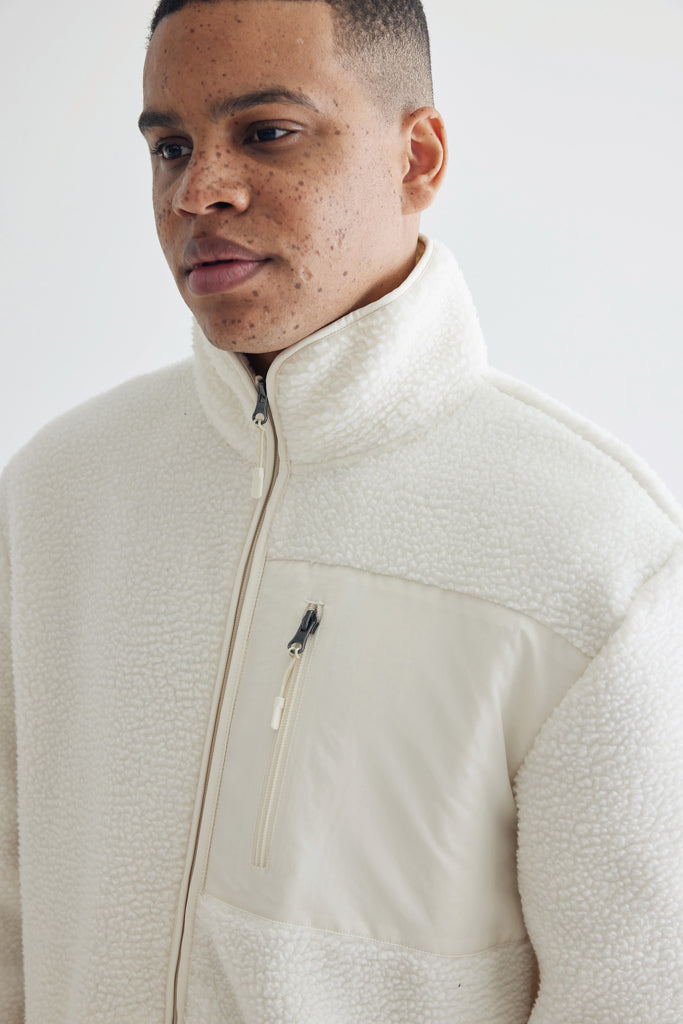 IQONIQ Diran Fleecejacke aus recyceltem Polyesterflor als Werbeartikel mit Logo