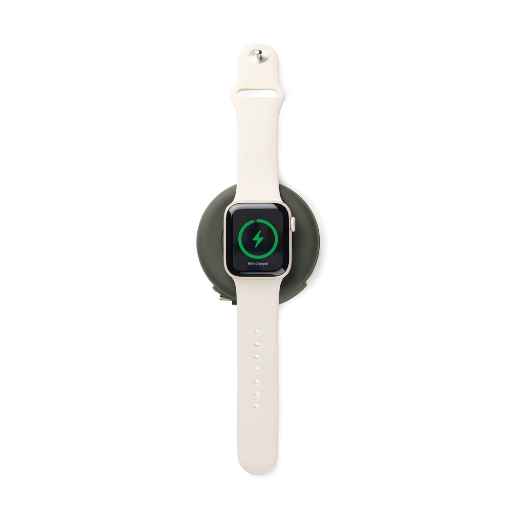 VINGA Baltimore 2-in-1 kabelloser 15W RCS Travel Charger als Werbeartikel mit Logo