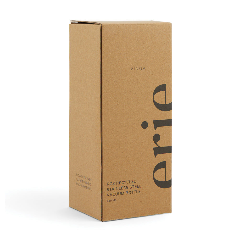 VINGA Erie 450ml Vakuumflasche aus RCS recyceltem Stahl – Ansicht 7