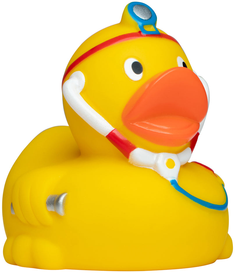 Quietsche-Ente Doktor – Mehrfarbig
