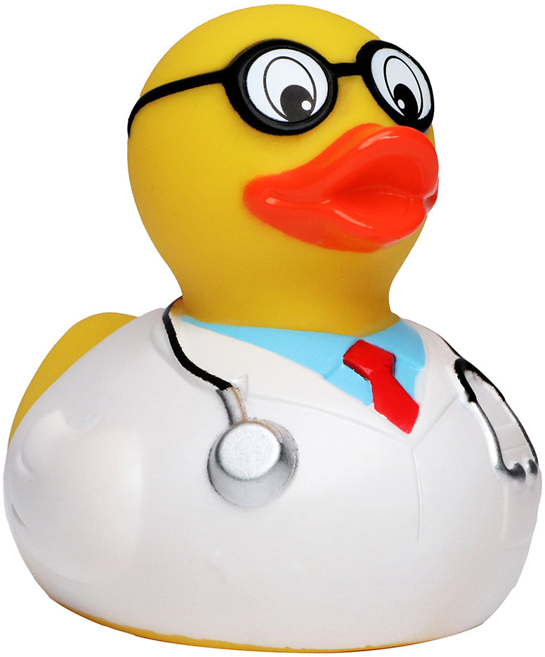 Quietsche-Ente Professor – Mehrfarbig