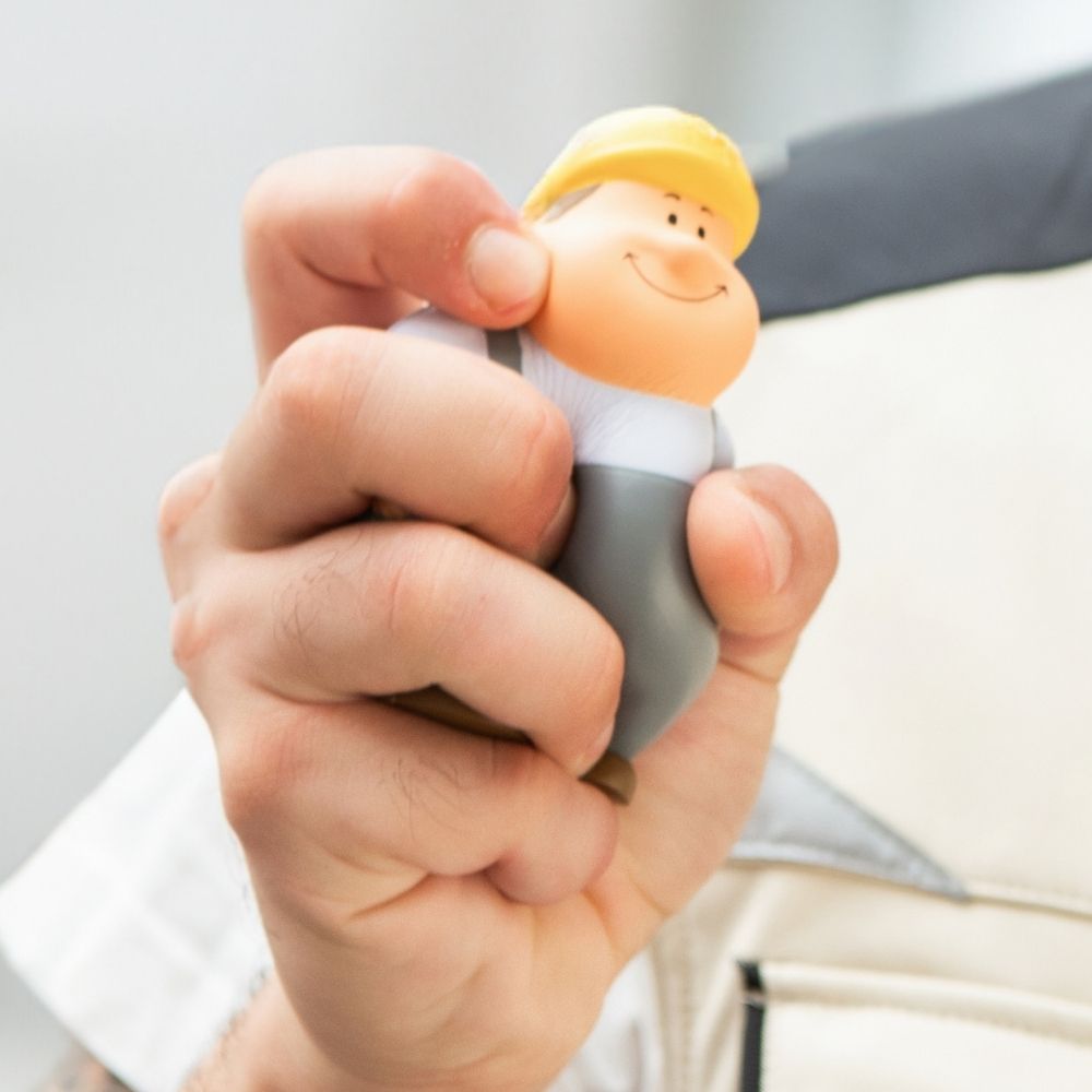 SQUEEZIES® Bauarbeiter Bert® – Detailansicht 2