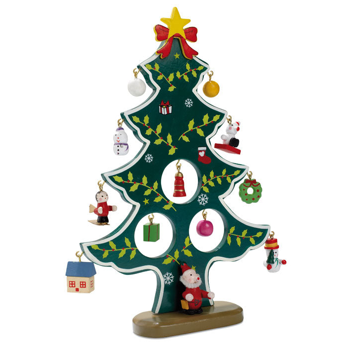WOODTREE Weihnachtsbaum aus Holz – Grün