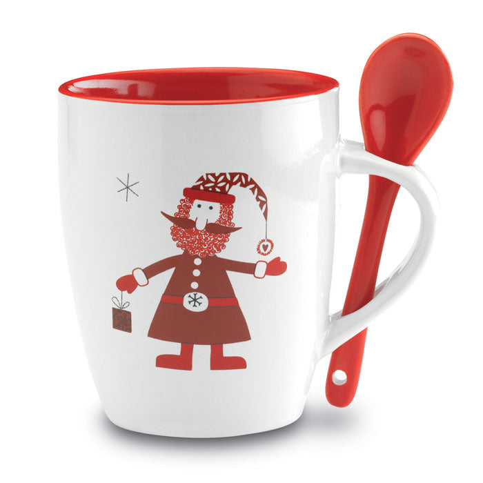 CLAUS Becher mit Löffel 250ml – Multicolour