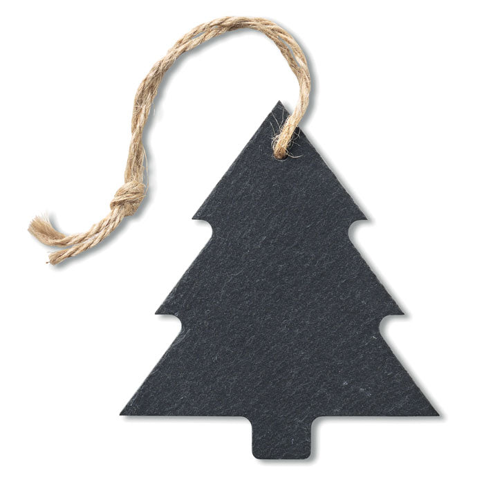SLATETREE Anhänger Tanne – Schwarz