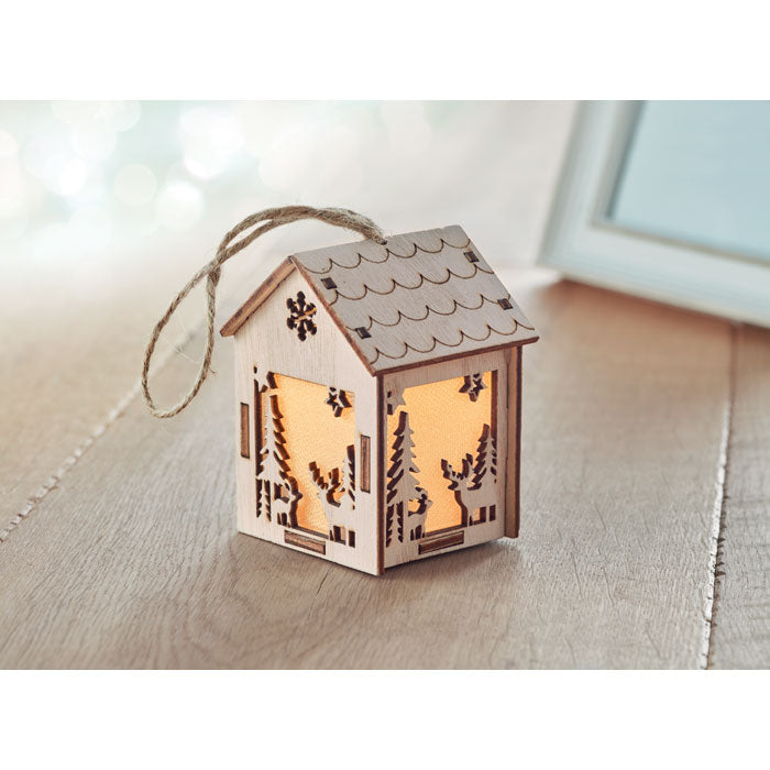 PONIA Anhänger Haus mit Licht