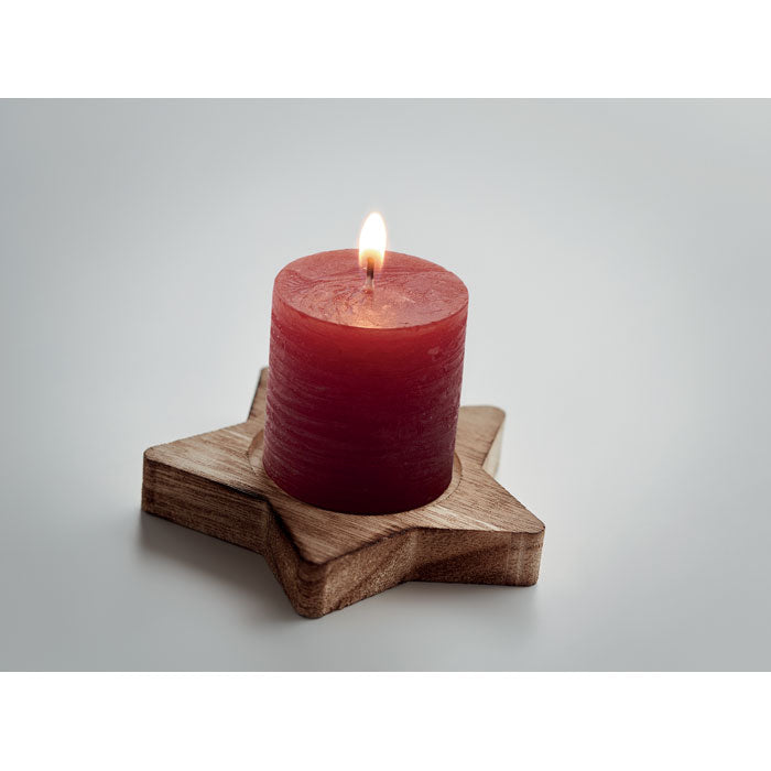 LOTUS Kerze mit Halter