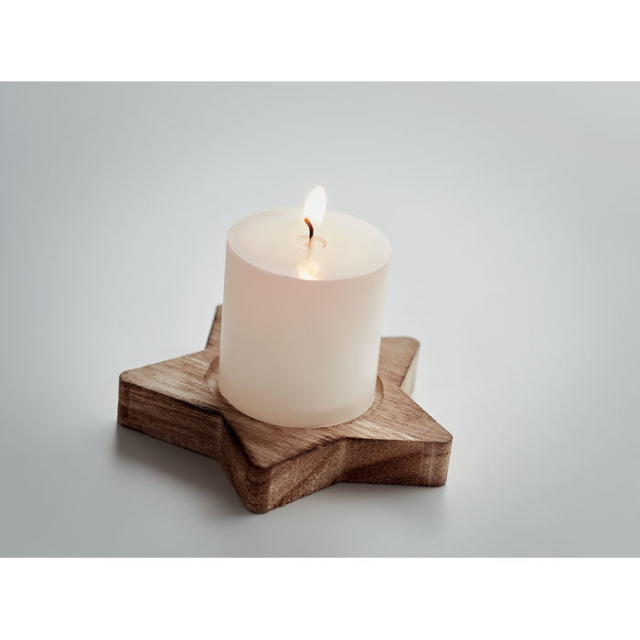 LOTUS Kerze mit Halter