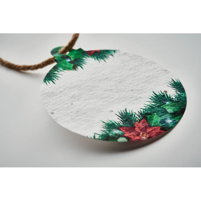 BAUSEED Weihnachtsschmuck Samenpapier
