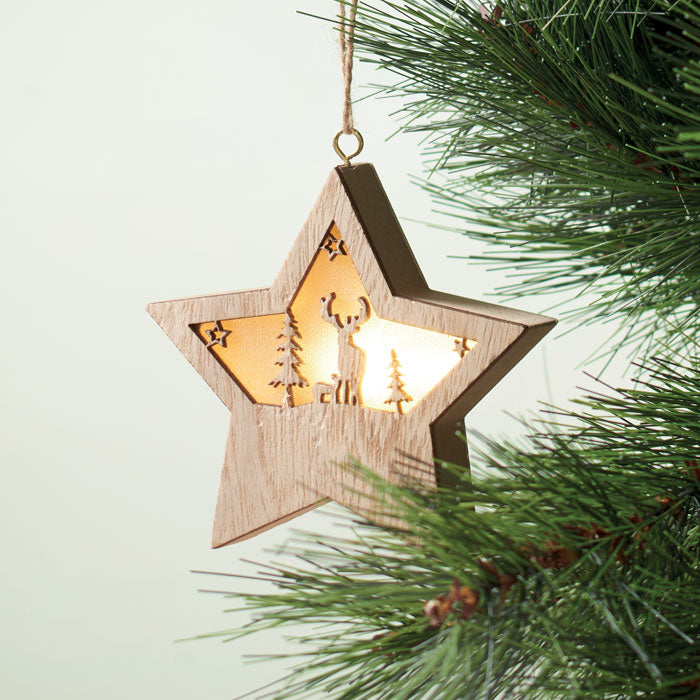 STARLIGHT MDF-Stern mit Licht