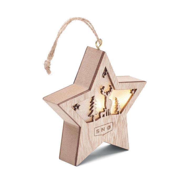 STARLIGHT MDF-Stern mit Licht