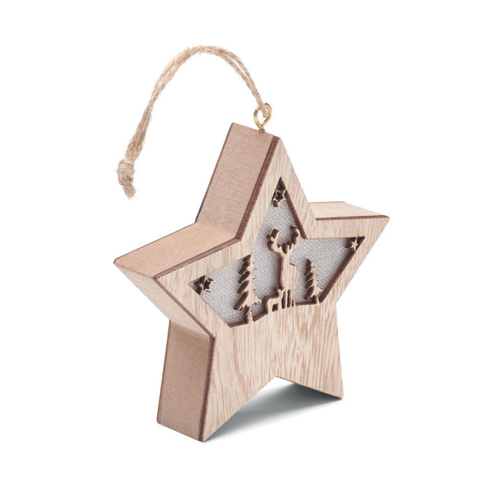 STARLIGHT MDF-Stern mit Licht