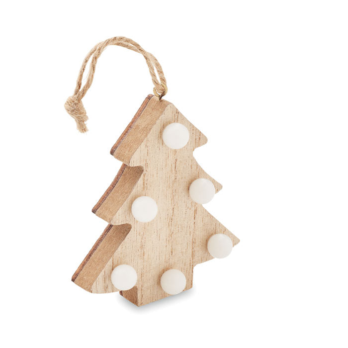 LULIE Anhänger aus Holz mit LED – Holz