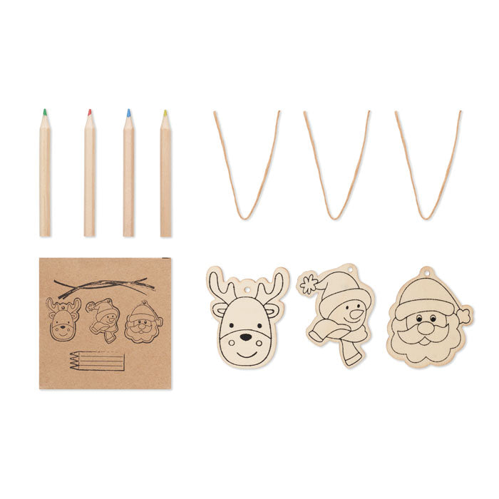 FUNCOOL Holzanhänger-Set – Holz