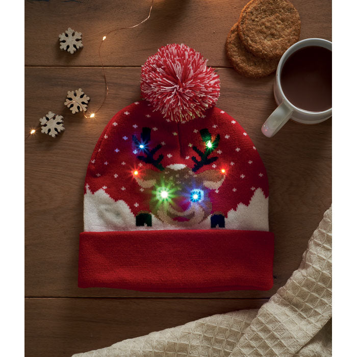 SHIMAS LIGHT Weihnachtliche Strickmütze LED