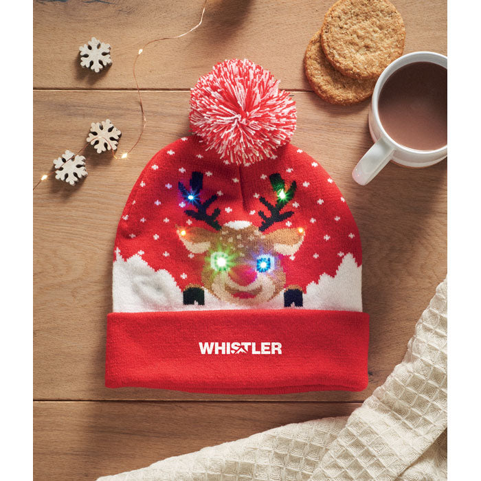SHIMAS LIGHT Weihnachtliche Strickmütze LED