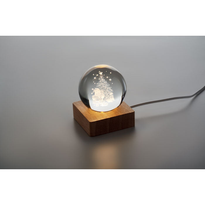 SANTA LIGHT LED-Weihnachtskugel
