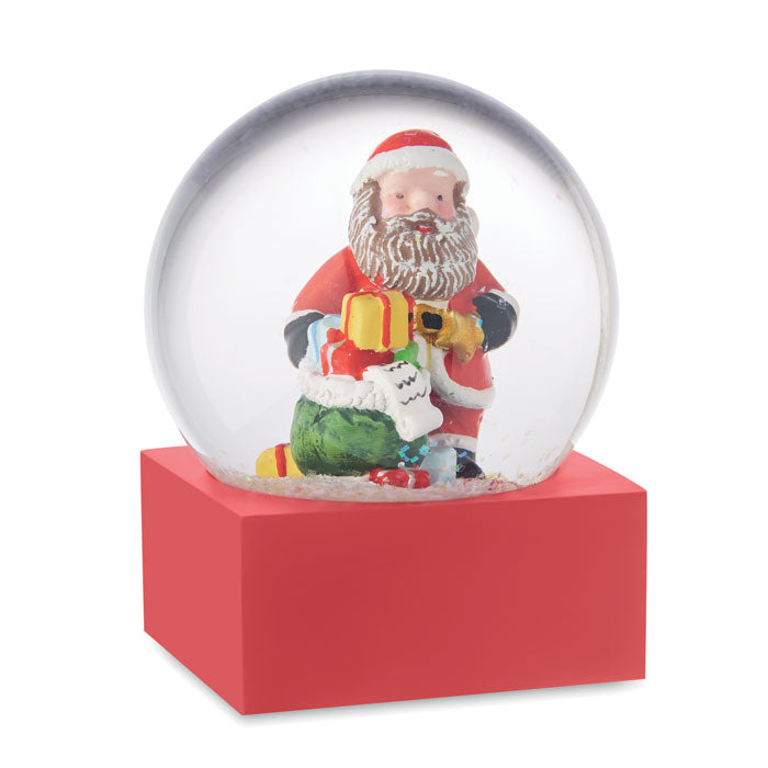 SANTISIMO Schneekugel – Rot