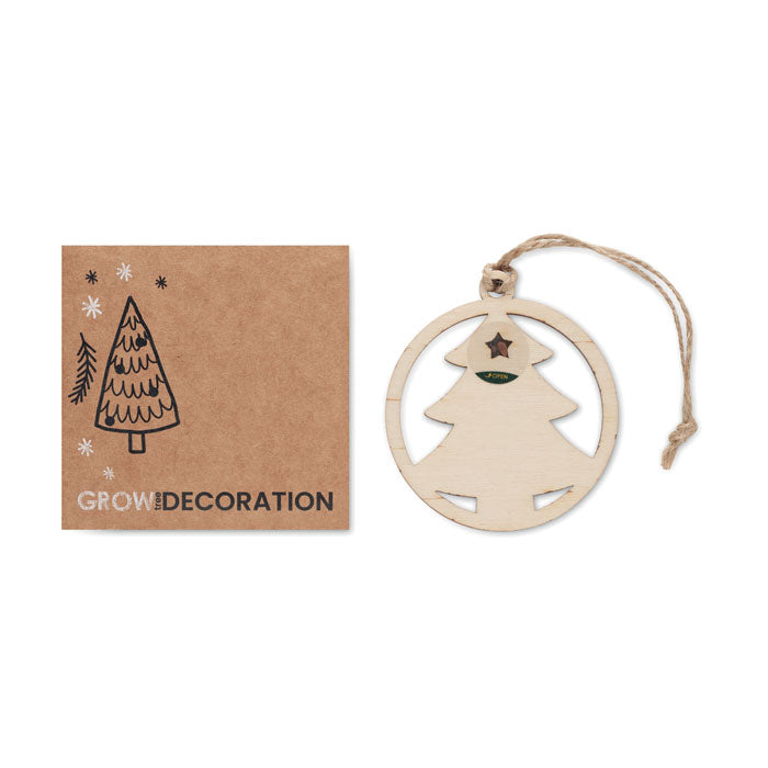 ARSEED Weihnachtsschmuck Tanne – Holz