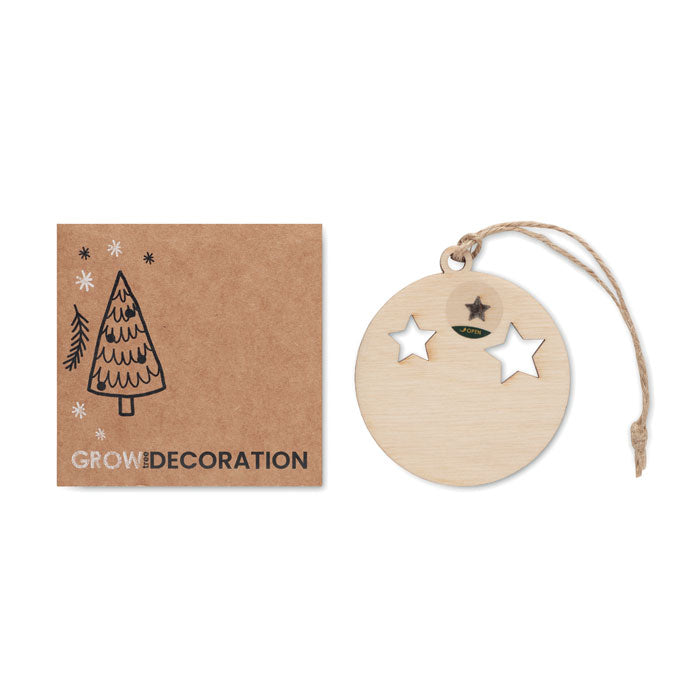 ROSEED Weihnachtsschmuck Kugel – Holz