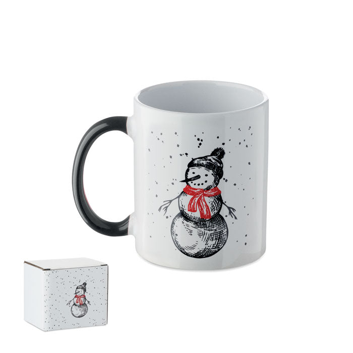 FESTIMUG Keramikbecher 300ml – Schwarz/Rot
