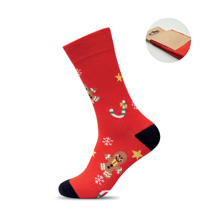 SOC MEDIUM Weihnachtssocken M CX1574 – Rot