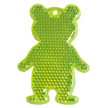 Fußgängerreflektor Bär – Neongelb