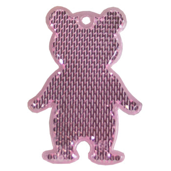 Fußgängerreflektor Bär – Rosa