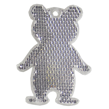 Fußgängerreflektor Bär – Weiß
