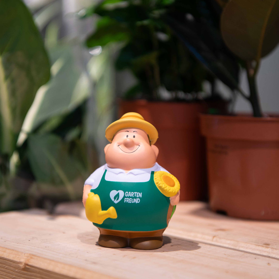 SQUEEZIES® Gärtner Bert® mit Slogan Gartenfreund – Detailansicht 2