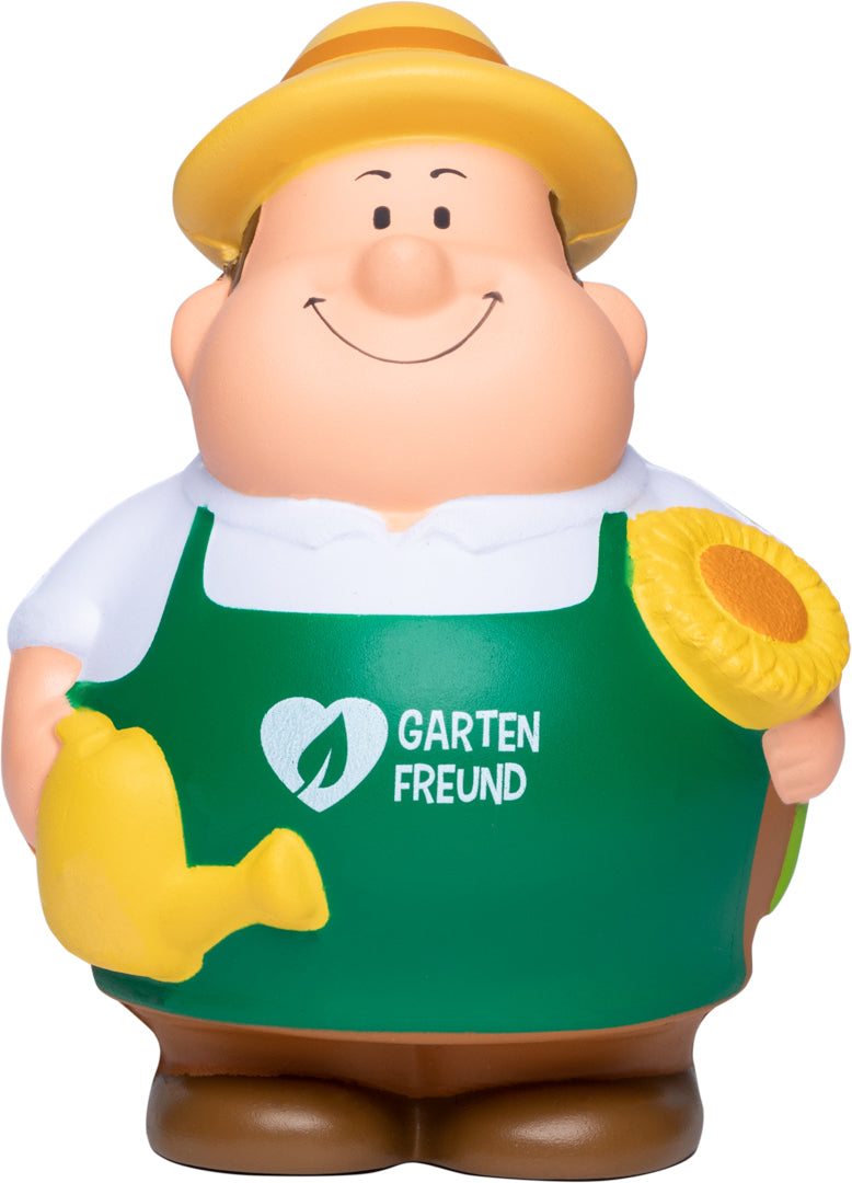 SQUEEZIES® Gärtner Bert® mit Slogan Gartenfreund – Mehrfarbig