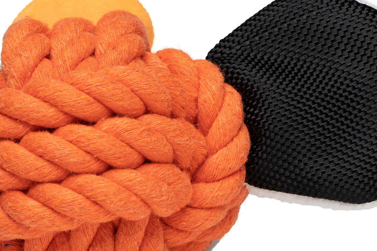 Hundespielzeug Knotentier Tiger – Detailansicht 4