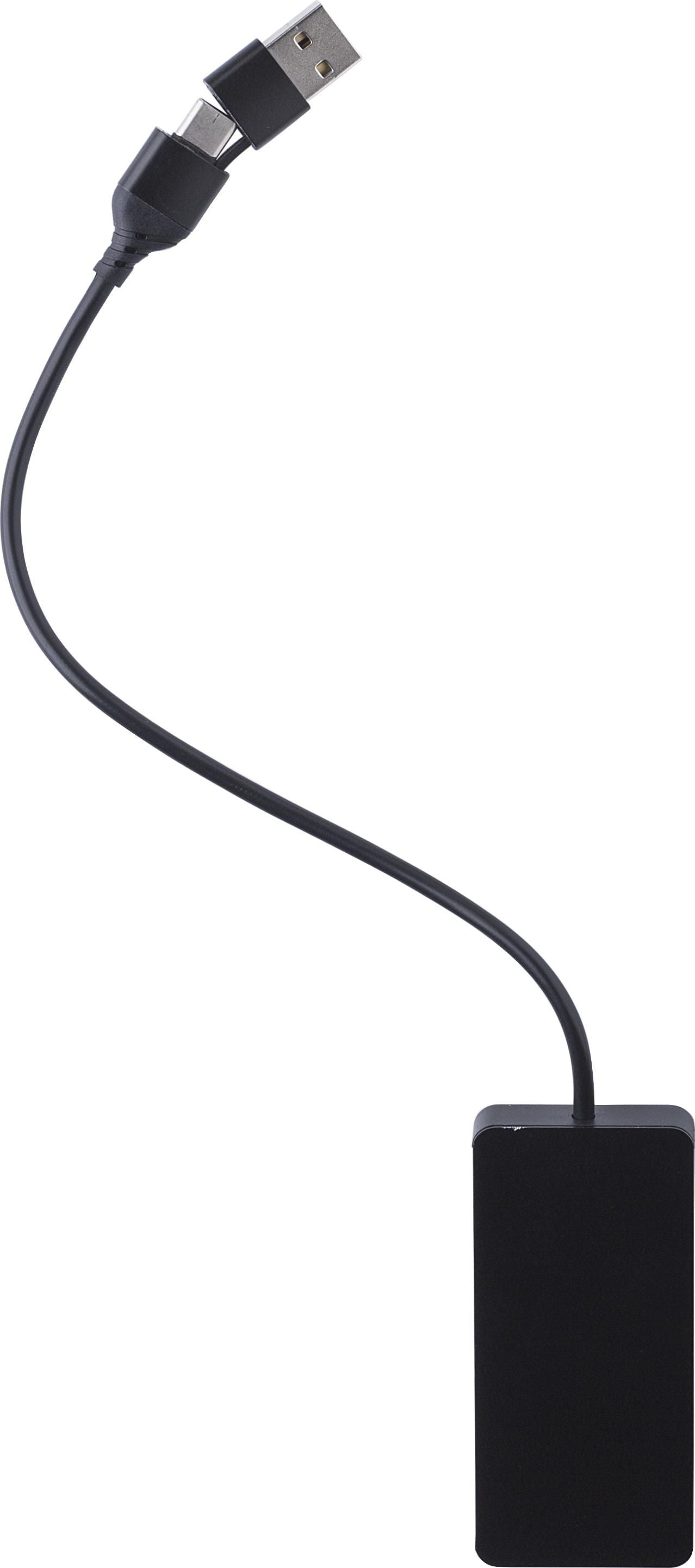 Recycelte Aluminium USB Hub Layton