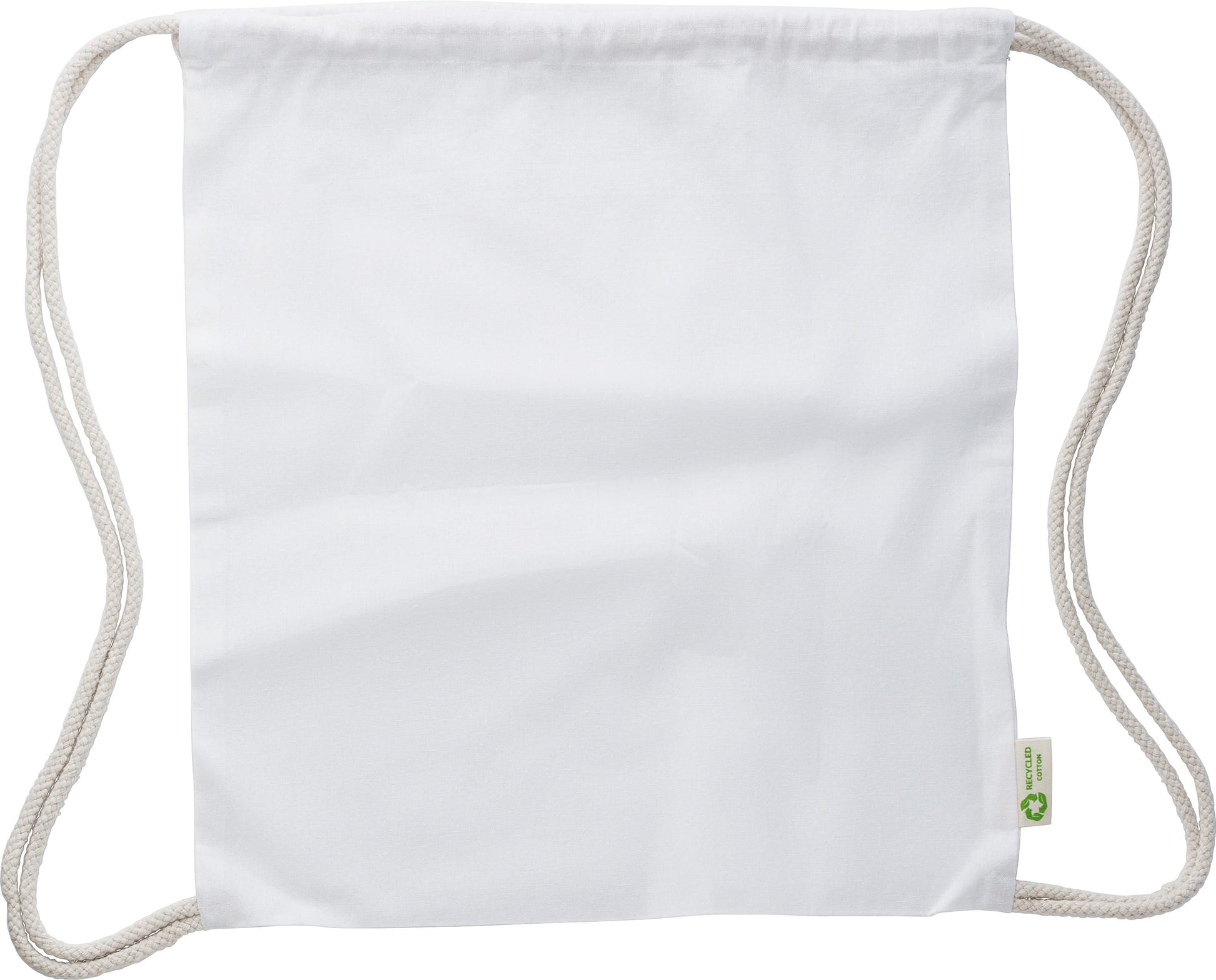 Kordelzugtasche aus recycelter Baumwolle (120 gr/m2) Joy